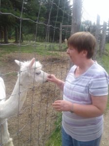 Lise Feeding her new friend