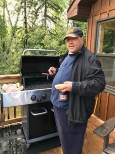 Rob enjoying BBQ